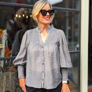 Melissa Nepton Gravender Lou Blouse sz Large